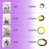 SNAWOP Orthodontic Elastic Rubber Band 5/16" Neon 100PCS Heavy 4.5
