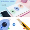 Mini Ceramic Box Cutter, 6pcs Package And Box Opener, Retractable