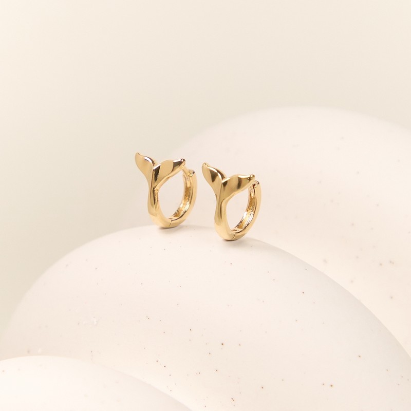 [Exclusive] Gold & Deer 14K Goldfield Whale Tail One-Touch Ring