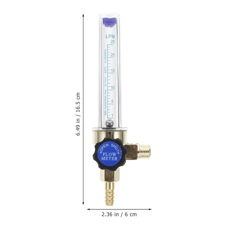 SOLUSTRE 2pcs Argon Co2 Mig Tig Flow Meter Gas Regulator