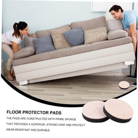 KONTONTY 16pcs Heavy Duty Furniture Sliders Silent Floor Protectors for Tables Chairs Non- Pads for Easy Movement for Hardwood