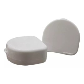 Dental Porta Guarda Estuche Para Aparato Ortodoncia ( 1 Caja ) Color Blanco