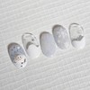 [Winter] Melting Snowman Handmade Nail Tips - Almond Midi /