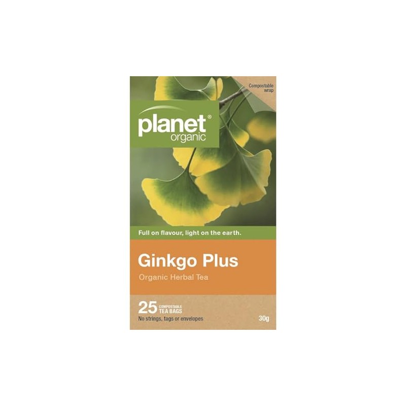 Planet Organic Ginkgo Green 25 Tea Bags