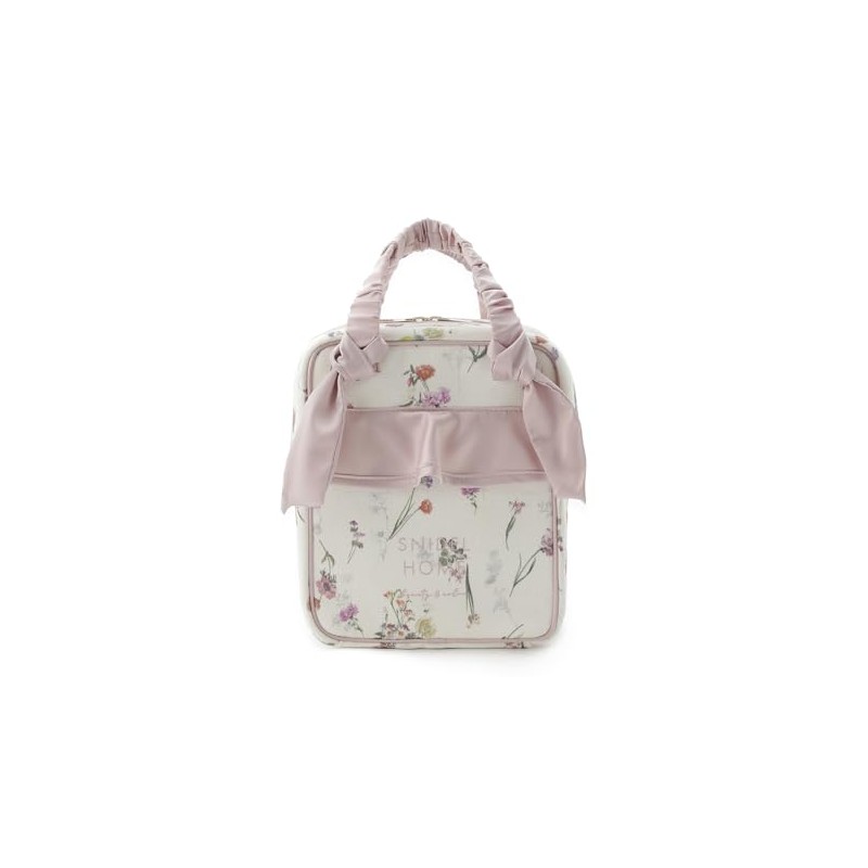 SNIDEL SHGG256086 Canvas Travel Pouch (FLOWER), pink (PNK)