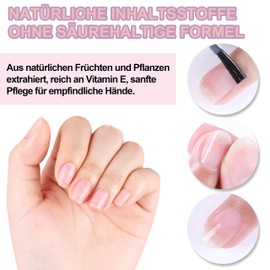 MrCuvaryas Nail Cuticle Oil, 15ml Nagelpflegeöl Nagelöl Pflege für Nägel & Nagelhaut, Nagelhautöl mit Naturreinem 100% Zitronenöl, Nagelstärkungsöl mit Blumen Bio-Ölen & Vitamin E (M-15ml, lemon)