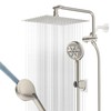 12" All Metal Shower Head, High Pressure 10-Spray Handheld Showerhead