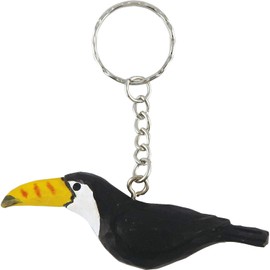 Elcomune Key Chain Wood Key Ring Toucan KC-20