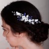 BERYUAN Cute White Flower Hair Comb for Women Girls Prom