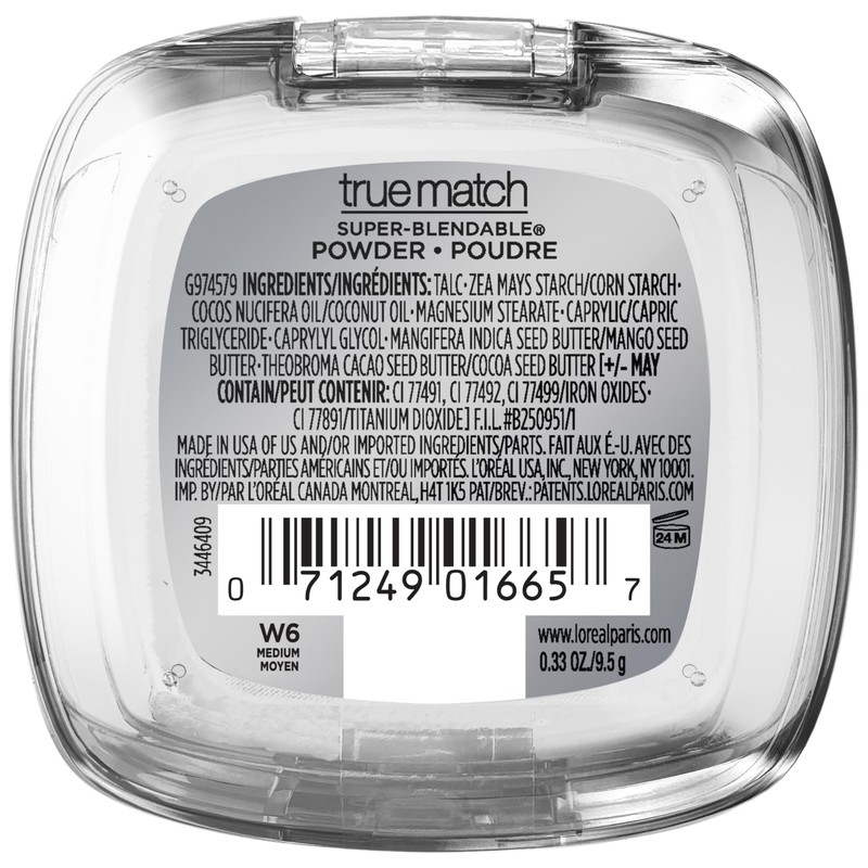 L'Oreal Paris True Match Super Blendable Oil Free Powder Foundation,