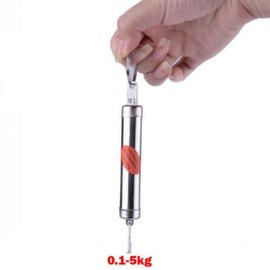 튼튼한 금속 휴대용 기계식 체중계 용수철, 실린더 밸런스, 행잉 후크 동력계, 1 PC Sturdy Metal Portable Mechanical Spring Scale, Cylinder Balance, Hanging Hook Dynamometer, 1 PC [01 silver]