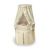 Badger Basket Empress Canopy Bassinet - Round Rocking Baby Cradle