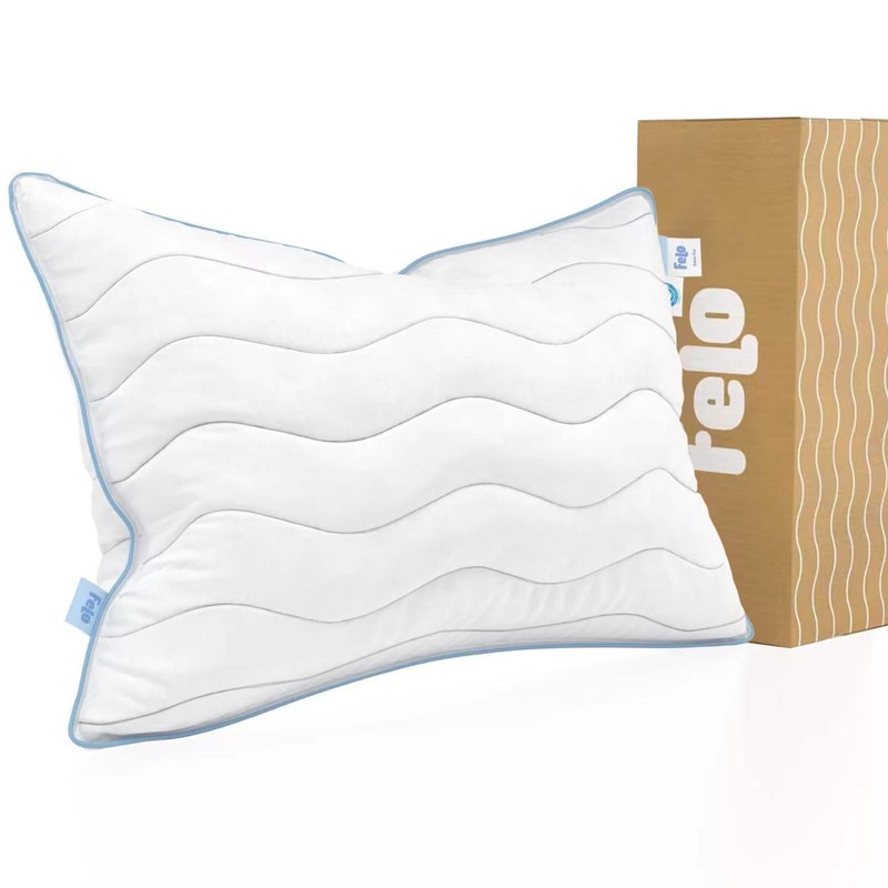 felo Feather Down Pillow Queen Size, CloudFusion Goose Down Pillow