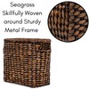 BirdRock Home Seagrass Magazine Basket