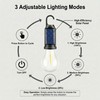 MODOAO 4-Pack Solar LED Camping Light, Rechargeable Outdoor Tent Lantern