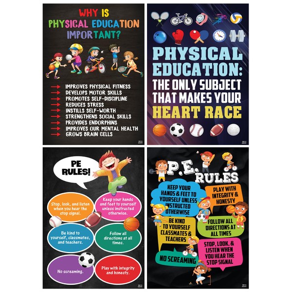 Jinniee Classroom exercise poster Calm Posters and Kids Work Out