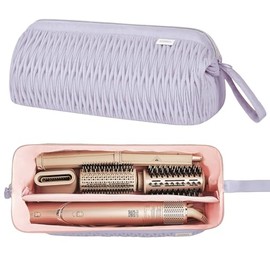 Leudes Dyson Airwrap - Funda de viaje para secador de pelo de tiburón Airstraight estilo flexible herramienta organizador accesorios Air Wrap plana rizador de hierro, Lavanda, Portátil