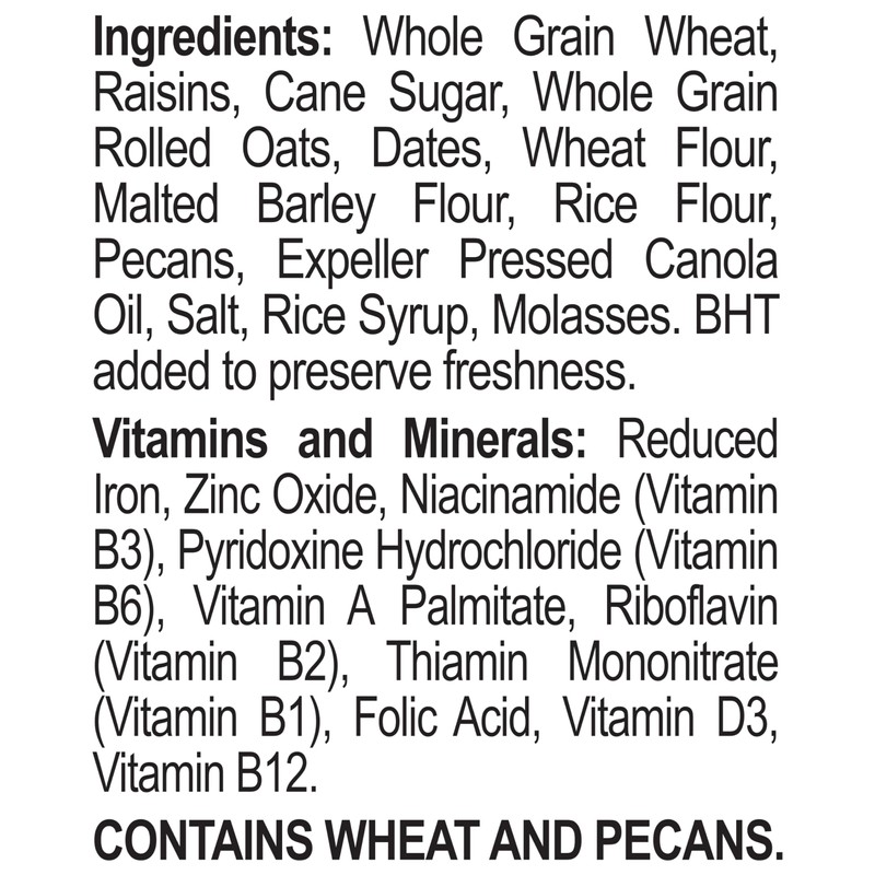 Great Grains Raisins Dates and Pecans Breakfast Cereal, Raisin Cereal