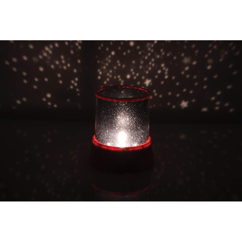 Red Night Lights for Kids- Star Design Projector Bedside Lamp