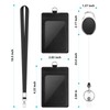 DUPENCD 2 Pack Badge Holders, Vertical PU Leather ID Badge
