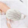 BIUDECO 2 Silk Exfoliating Mitts Pink Body Scrubber Glove Exfoliating