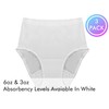 Comfort Finds - Seamless Incontinence Panty (White, X-Large (6OZ))