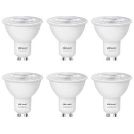 DiCUNO GU10 LED Dimmable, 4000 K Neutral White LED Lamp, 4.2 W Replaces 40 W Halogen Spotlight, 305 lm 38° Beam Angle, GU10 Accent Lighting, No Flickering, 230 V, Pack of 6