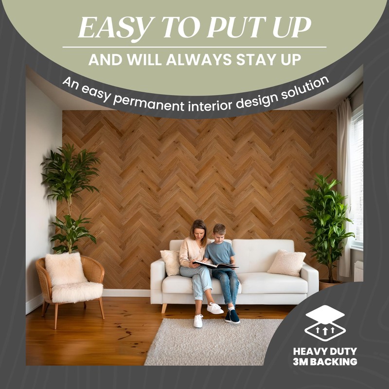 TIMBERCHiC 100% Wood Wall Planks - Made in USA -