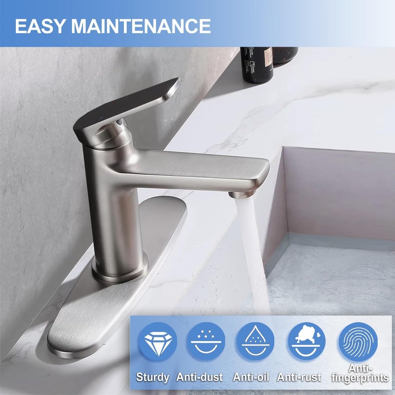 10 Inch Sink Faucet Hole Cover Deck Plate, 304 Stainless