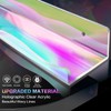 6 Packs Iridescent Clear Acrylic Floating Shelves, DILIBRA 15.7 Inch