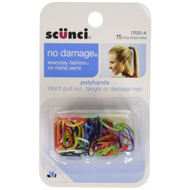 Scunci Bright Mini Polybands, 75 ct