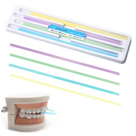 60 Pieces Tooth Sandpaper Tooth Sandpaper Tooth Polishing Strips Tooth Sandpaper for Spaces Polishing Strips Teeth Dental Sanding Strips Ultra Fine Dental Polishing Strips Tooth Sandpaper