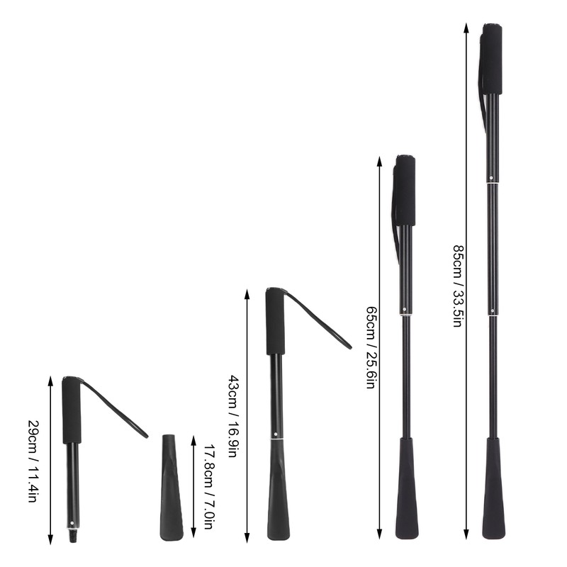 Long Handle Shoe Horn for Seniors Portable Retractable Long Handled