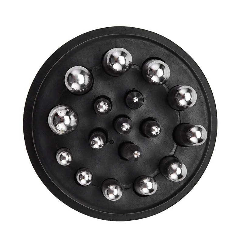 Dapping Tool,17PCS Semi-Circular Punch Anvils Jewelry Manufacturing Making Tools Dapping