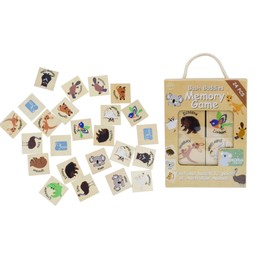 Koala Dream – Bush Buddies Wooden Memory Game – Matching Australian Animals for Toddlers and Kids