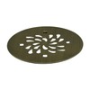 4-1/4 Snap in Shower Drain Cover, Antique Brass