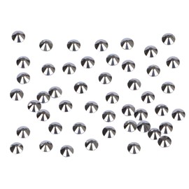 2880PCS Art Nail Rhinestones non Hotfix Glue Fix Round Crystals Glass Flatback for DIY Jewelry Making with one Picking Pen (ss8 2880pcs, Jet Hematite)