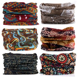 Neck Gaiter Mask Face Scarf Bandana Tube Cover Headwear Balaclava Headband Headwrap for Men and Women