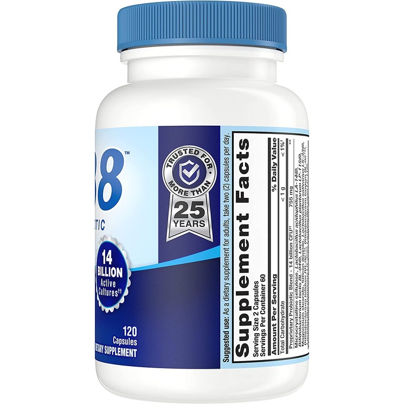 PB8 Acidophilus Probiotic, 120 Count, (Value Pack of 2)