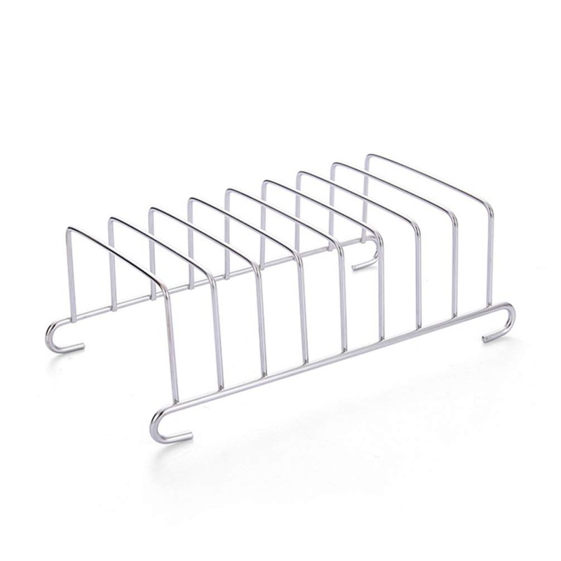 HEMOTON 2pcs Toast Stand Bread Holder Stainless Steel Serving Toast