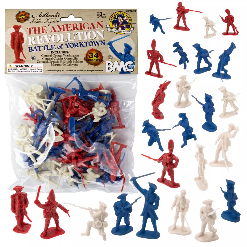 BMC Revolutionary War Plastic Army Men Battle of Yorktown AWI