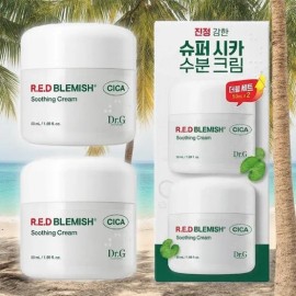 Dr.G Cica Cream Red Blemish Cica Soothing Cream 50ml 2pcs / 닥터지 시카크림 레드 블레미쉬 시카 수딩 크림 50ml 2개