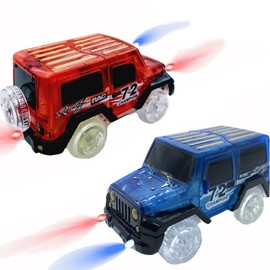 EKKONG 2 Pack Toy Car Set from 3 Years, Tracks Cars, Car Racing Track from 3 Years, Toy Car Set for Children, Boys Girls
