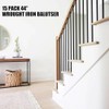 15 Pcs Iron Balusters for Staircase, 1/2" x 44" Wrought