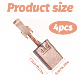 Carbon Brushes for Makita CB-448/CB-440/BDF/DDF/BHP/BTD/BTW/BTP/BFS/BDA/CB-436/BDF442/BDF446, Makita Grass Trimmer Replacement Parts, Motor Carbon Brushes, Pack of 4