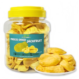 Freeze-Dried Jackfruit Crisps – Unsweetened Plant-Based Snacks | Gluten-Free | Wholesome Fruit Bites | Tropical Origin Fruit (Resealable Pack, 250 g)