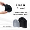Just Simplicity - Premium Silicone Trivet Set, Freestanding Bendable Design,