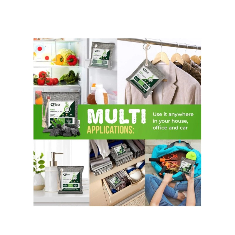 VZEE Bamboo Charcoal Air-Purifying Bag Odor-Eliminato