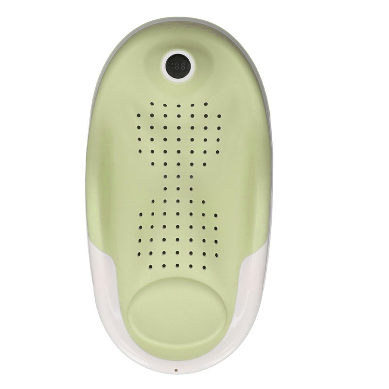 Foldable Baby Bath Support with Thermometer Slip Resistant Ergonomic Infant