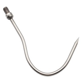 FREGITO Fishing Harpoon, Stainless Steel Barbed Spear With Aluminum Alloy Rod Gig Gaff, 8mm Screw for Outdoor Landing Large Fish Frog (D-Prong)
